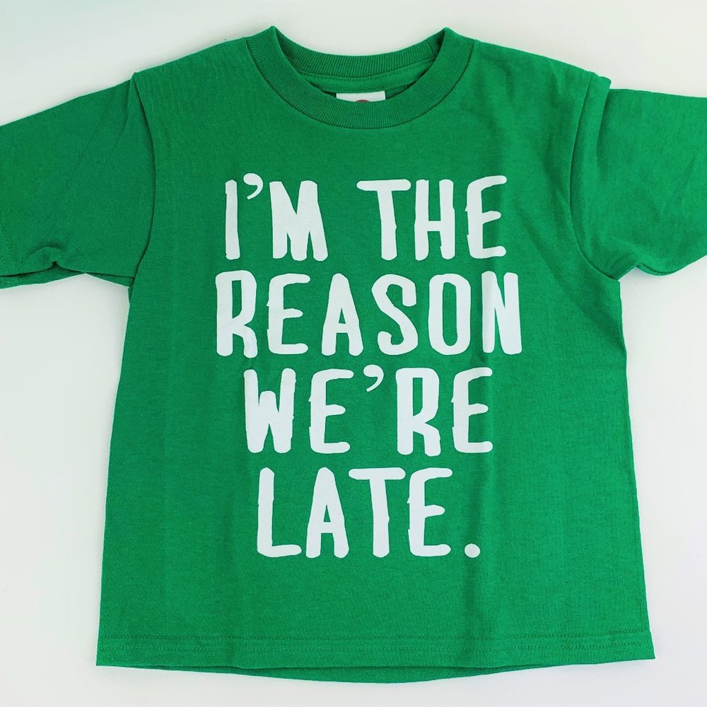 Unisex Toddler Kids Novelty Green Tee Shirt Top